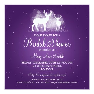 10 winter wonderland bridal shower invitations winter theme elegant_bridal_shower_winter_deer_sparkle_purple_invitation ra52ad18f6ee4447aba8d226d1aeb5382_zk9yv_325?rlvnet=1 10 winter wonderland bridal shower invitations winter theme,Winter Wonderland Bridal Shower Invitations